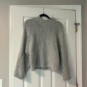 Grey Mock Neck Sweater